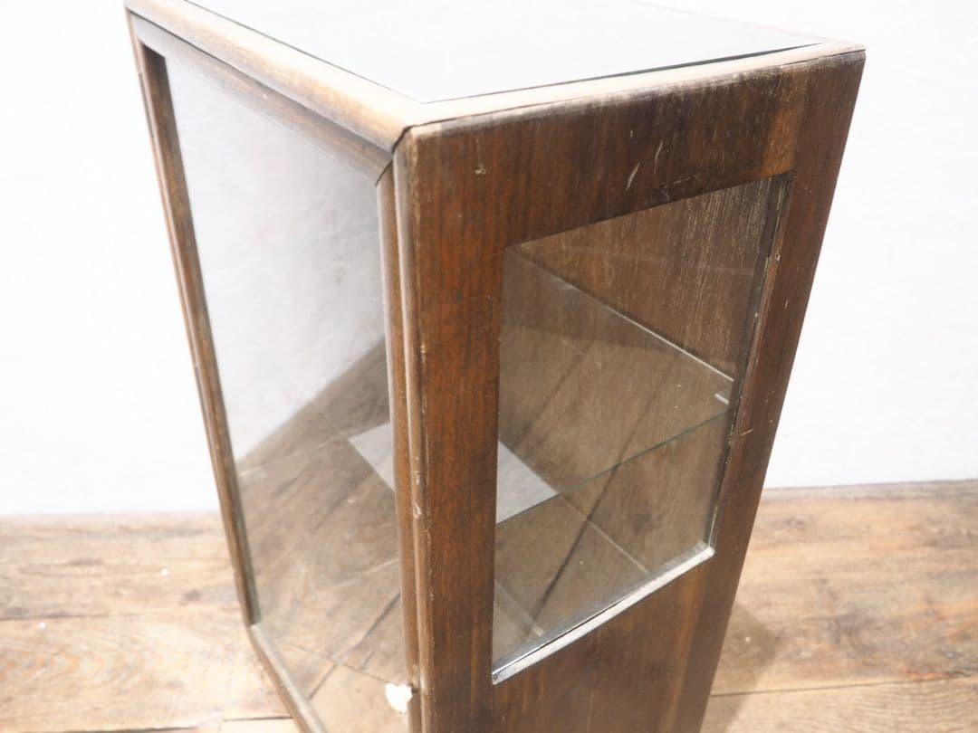 1146 ガラスケース　飾り棚　ショーケース　小物入れ　レトロ　アンティーク