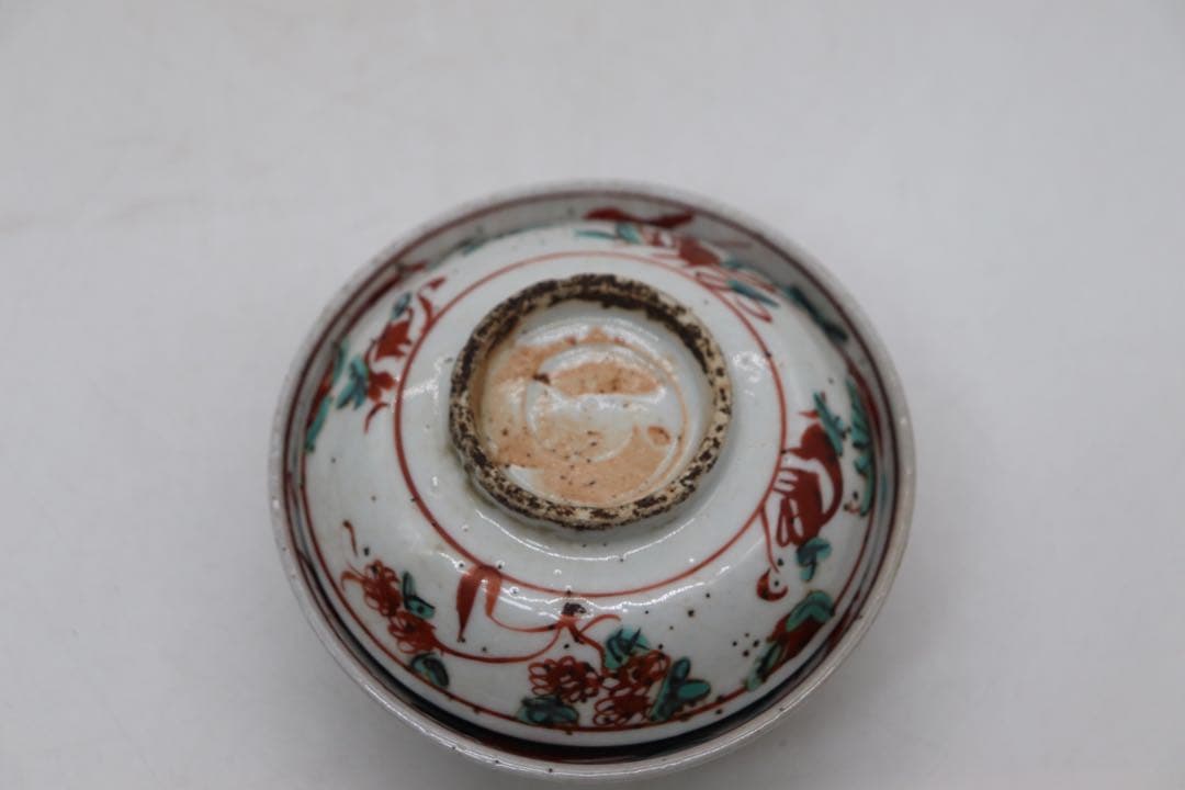 中国　明時代　呉須蓋茶碗　送料込み250108