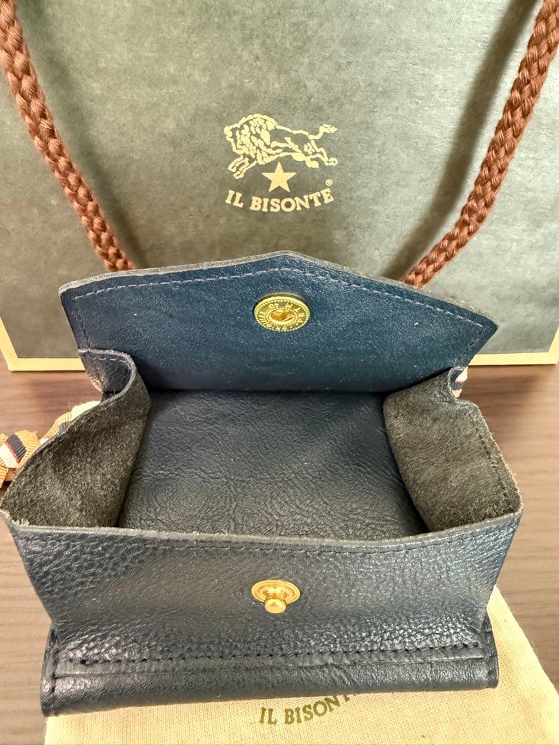 【bg7860】IL BISONTE 二つ折り財布55周年記念限定品