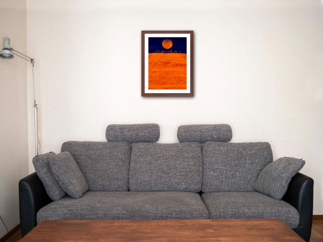 アート写真【A3サイズ】ORANGE JOURNEY（オレンジの旅）木製額入り