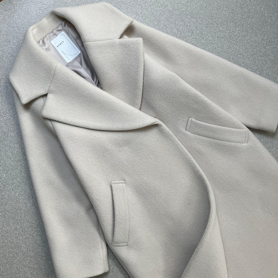 【ワイドカラー✨ラグランスリーブ】ノーブル メランジ エアー ウールコート