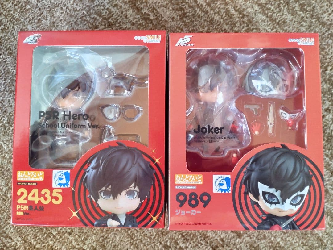 ねんどろいど ペルソナ5主人公 制服Ver＆ジョーカー セット