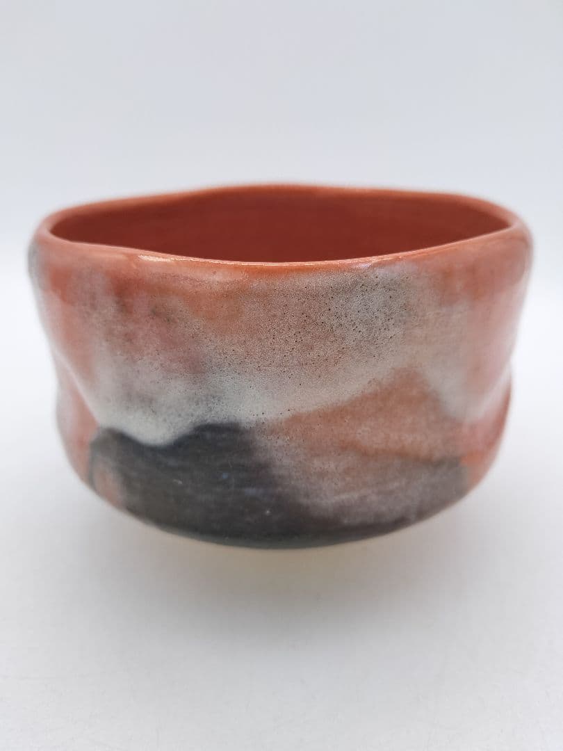 c657 茶碗 赤楽 銘『無事』紫野 寛州箱書 伊藤一楽 木箱 茶道具 古物