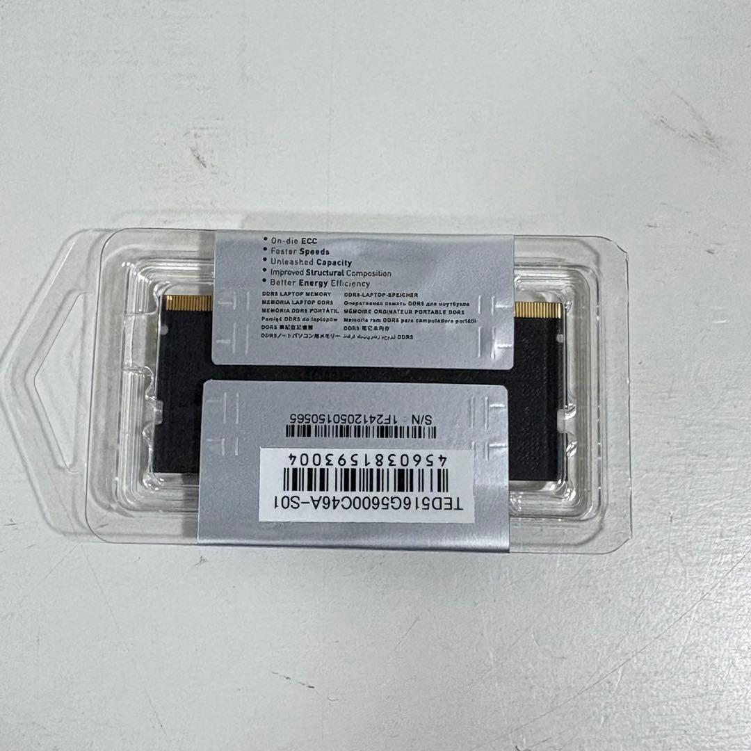 メモリー TEAMGROUP DDR5 16GB 4800MHz