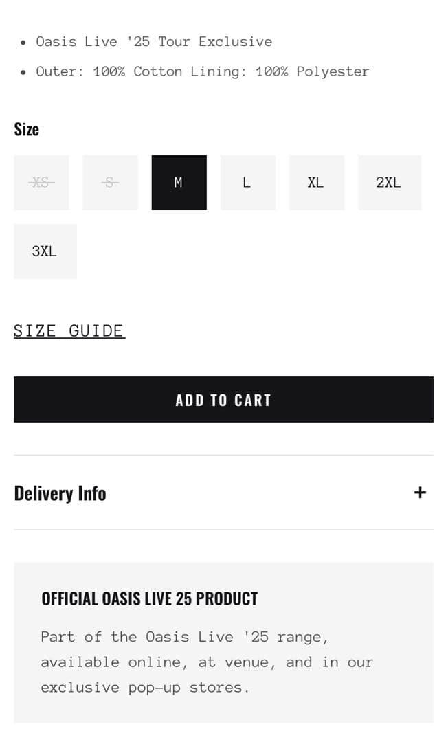 オアシス Oasis Harrington Jacket Black (M)