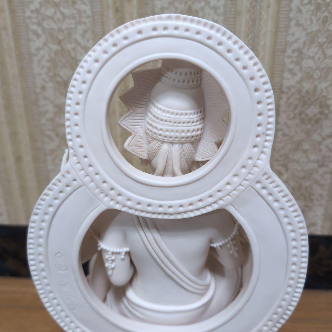 中国 工芸品 古唐物 徳化窯 彩陶 如意輪観音菩薩像 置物 仏像 民芸品