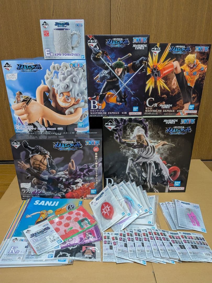 ミ*ゴ様 ワンピース 一番くじ 未来島エッグヘッド フィギュアコンプリート 他オ