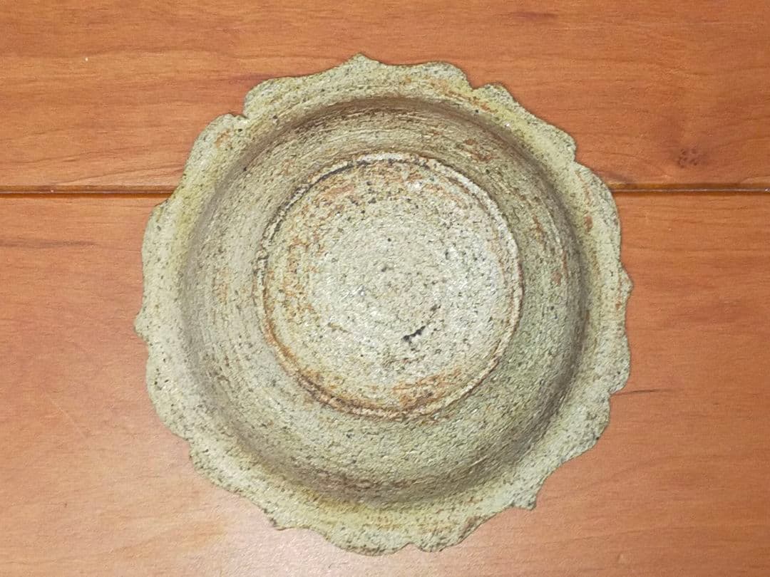 ♥時代　黄瀬戸　鉢　木箱付き　美濃焼　骨董　古玩