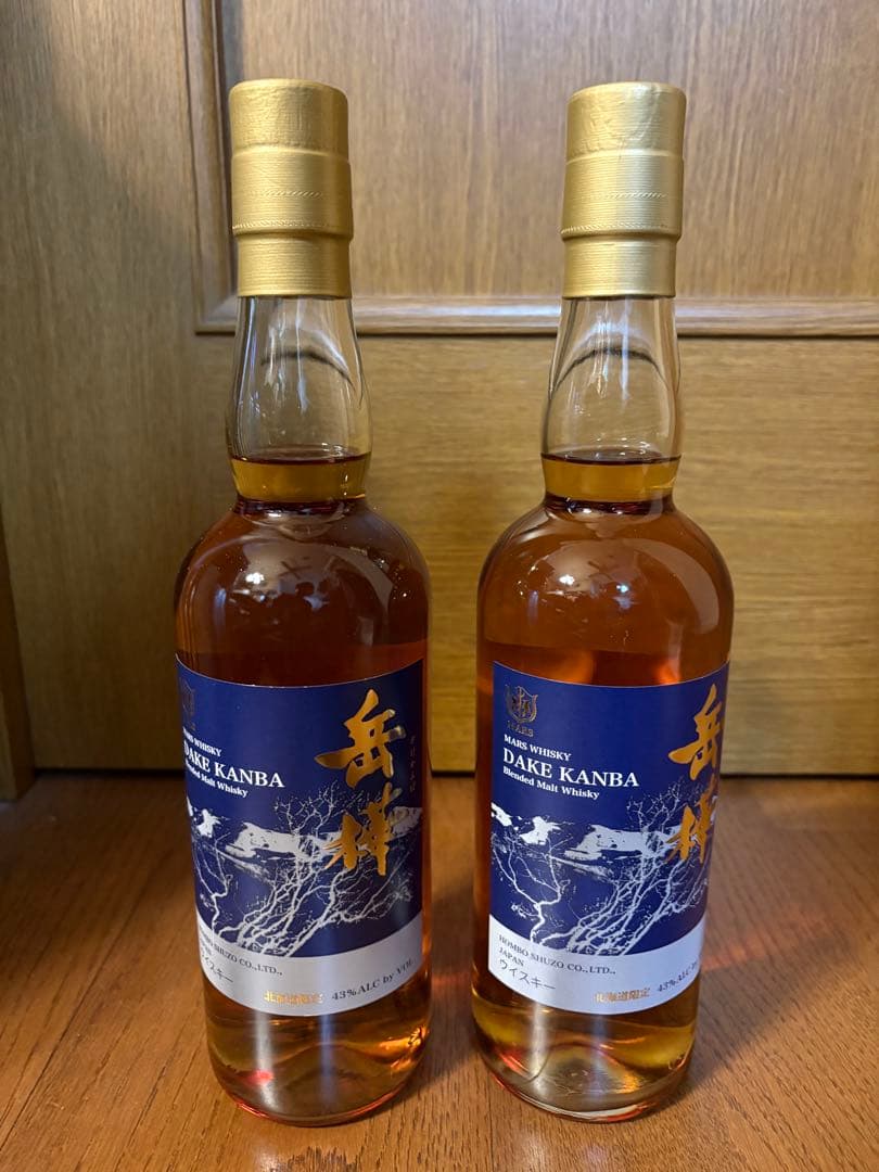 本坊酒造　岳樺 (だけかんば) 箱付　ブレンデッドモルトウイスキー 2本セット