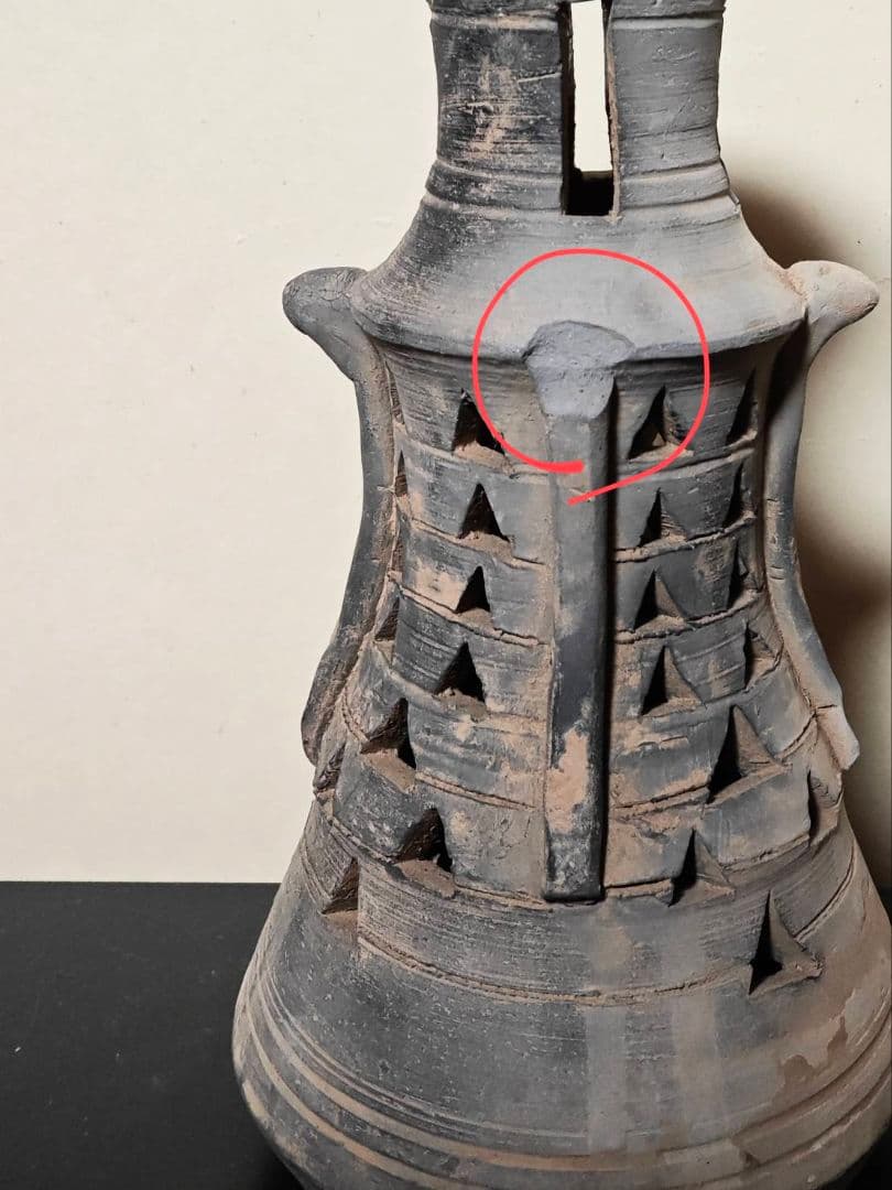 須恵器器台　古墳時代　考古発掘品　出土品　古代美術　稀少品　珍品