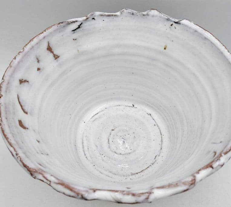 c153 水指　萩焼 塗蓋付 渋谷泥詩 木箱 茶道具 古物