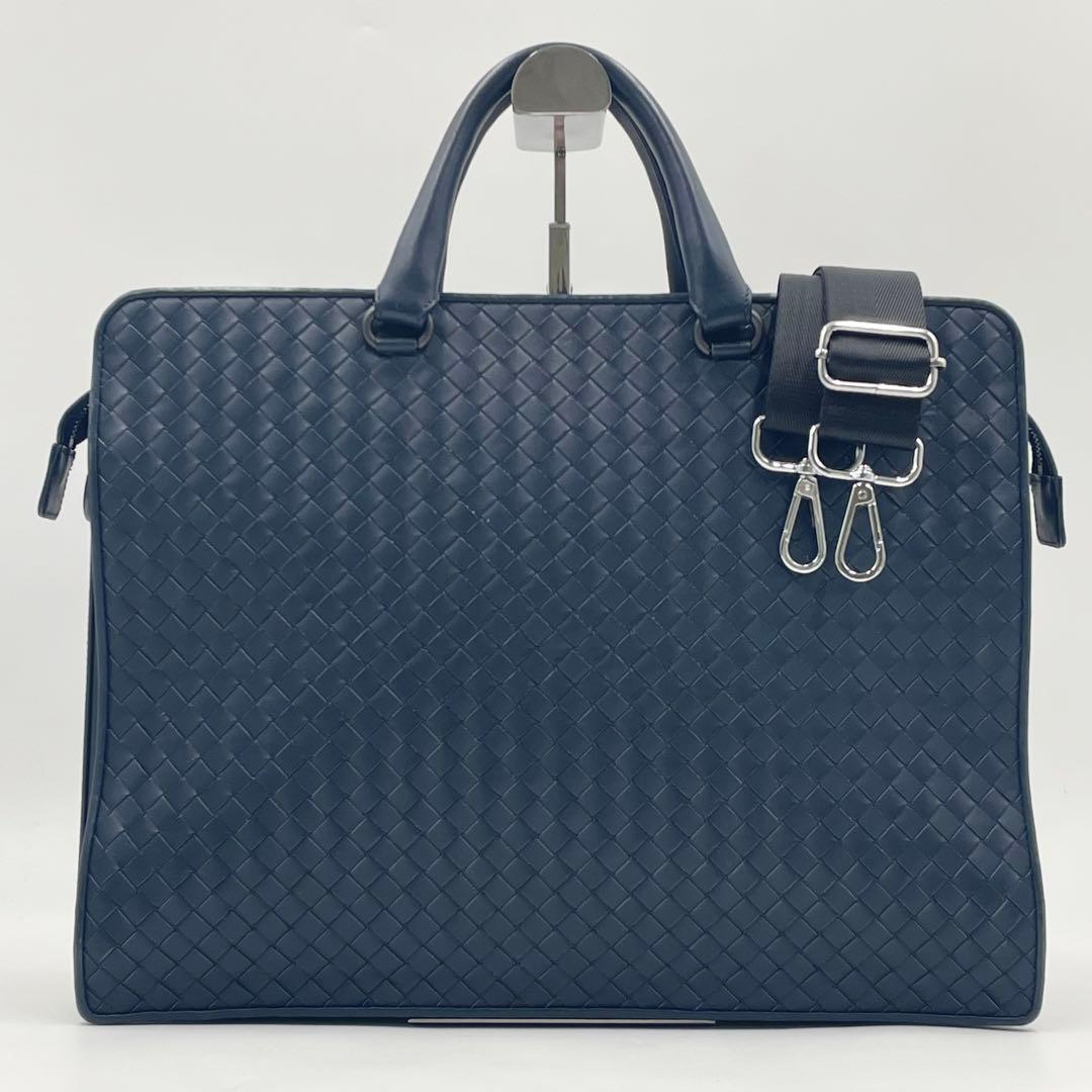【極美品】ボッテガ イントレチャート 2way ブリーフケース ビジネスA4可