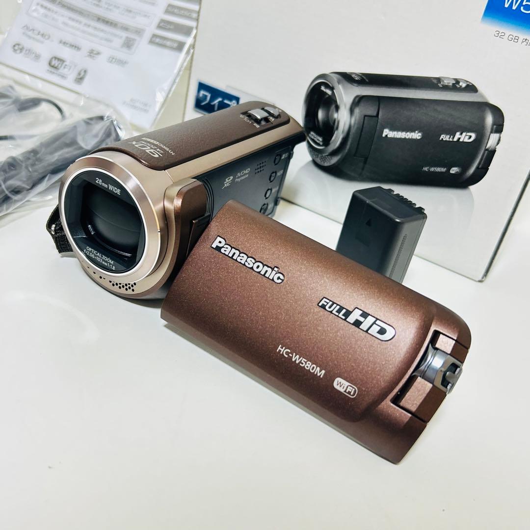 【未使用級】②Panasonic HC-W580M ビデオカメラ ワイプ撮り