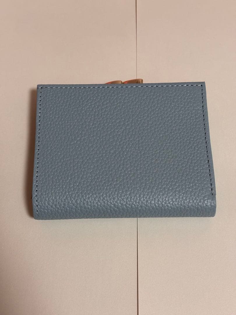 皇居　がま口財布　水色