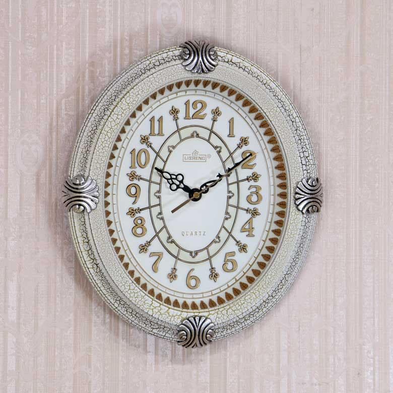 壁掛け 時計 ウォールクロック ホワイト ヴィンテージ アンティーク