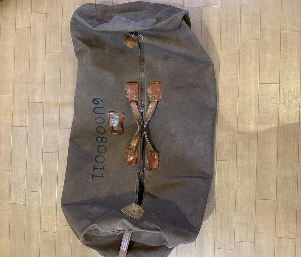 ビンテージ 40s ミリタリー 軍物 WW2 バッグ ステンシル コンマー