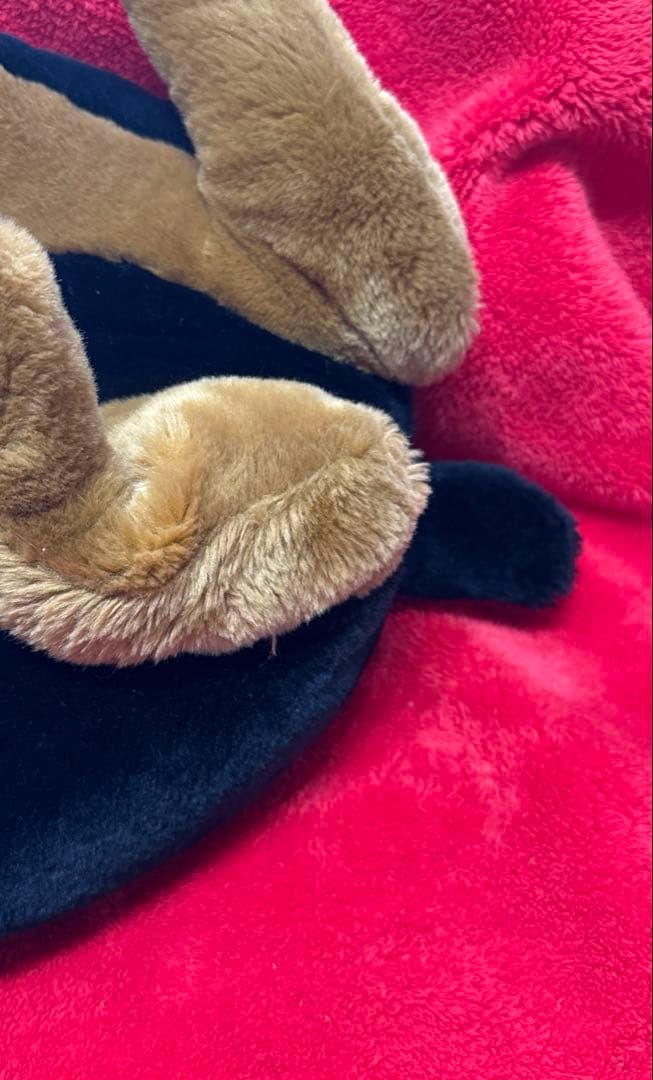 ⭐︎希少　大きな番犬　ぬいぐるみ　ドーベルマン？ロットワイラー？　寝そべり