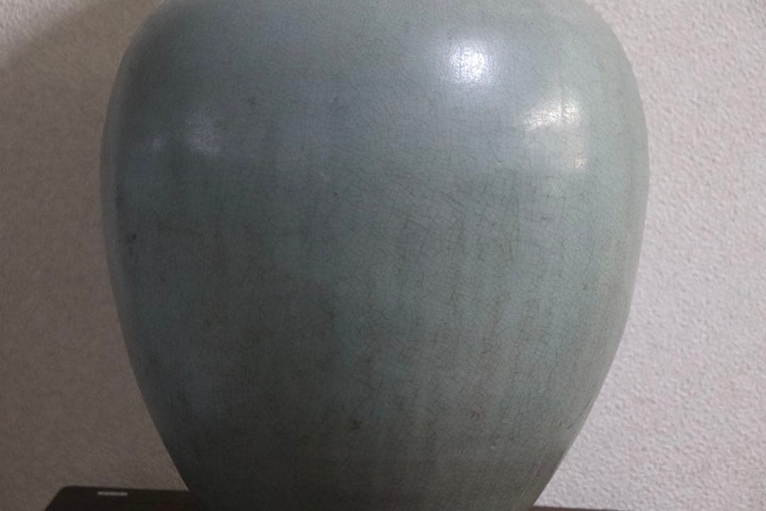 中国　汝窯青磁　大瓶　コレクション放出　アンティーク　送料込み250901