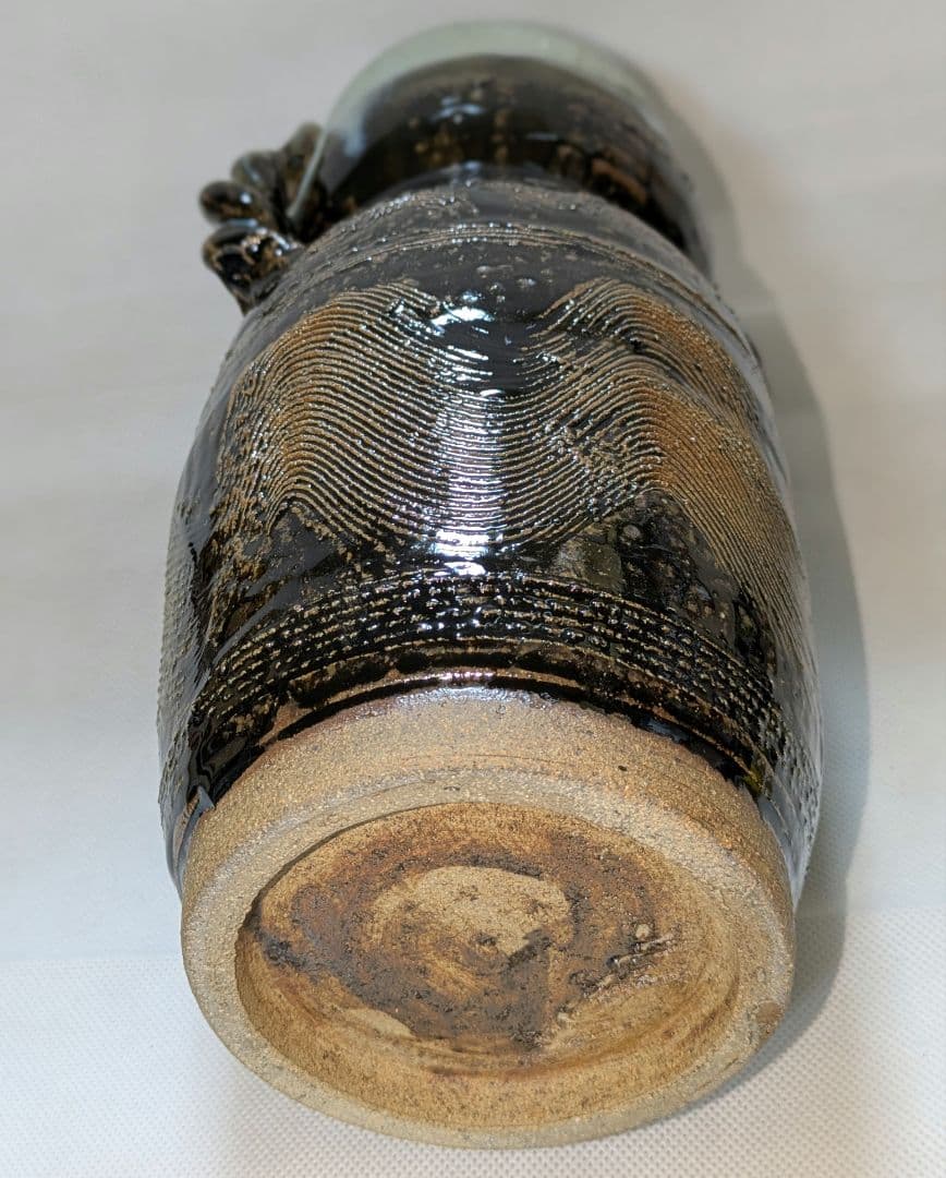 唐津焼　山口康雲　久峰陶苑　朝鮮唐津　花入れ　花瓶　花生け　フラワーベース　花器