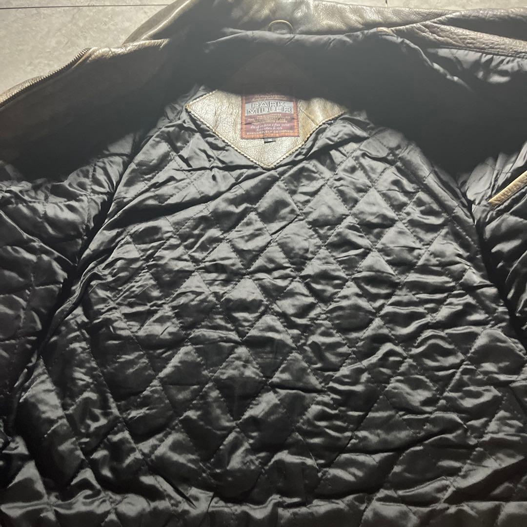 希少 PARK MILLER シングルライダース レザージャケット M 送料無料