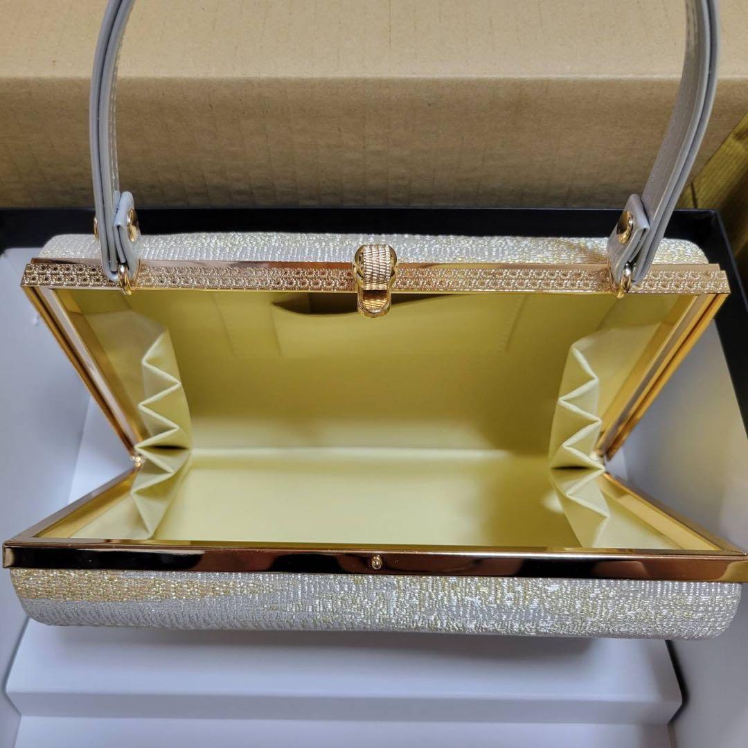 シルバー バッグとグレー 草履 セット