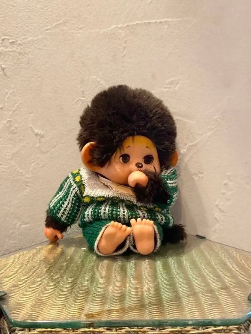 モンチッチ 約34cm スリープアイ ふた子のモンチッチ まごころの人形タグ付き