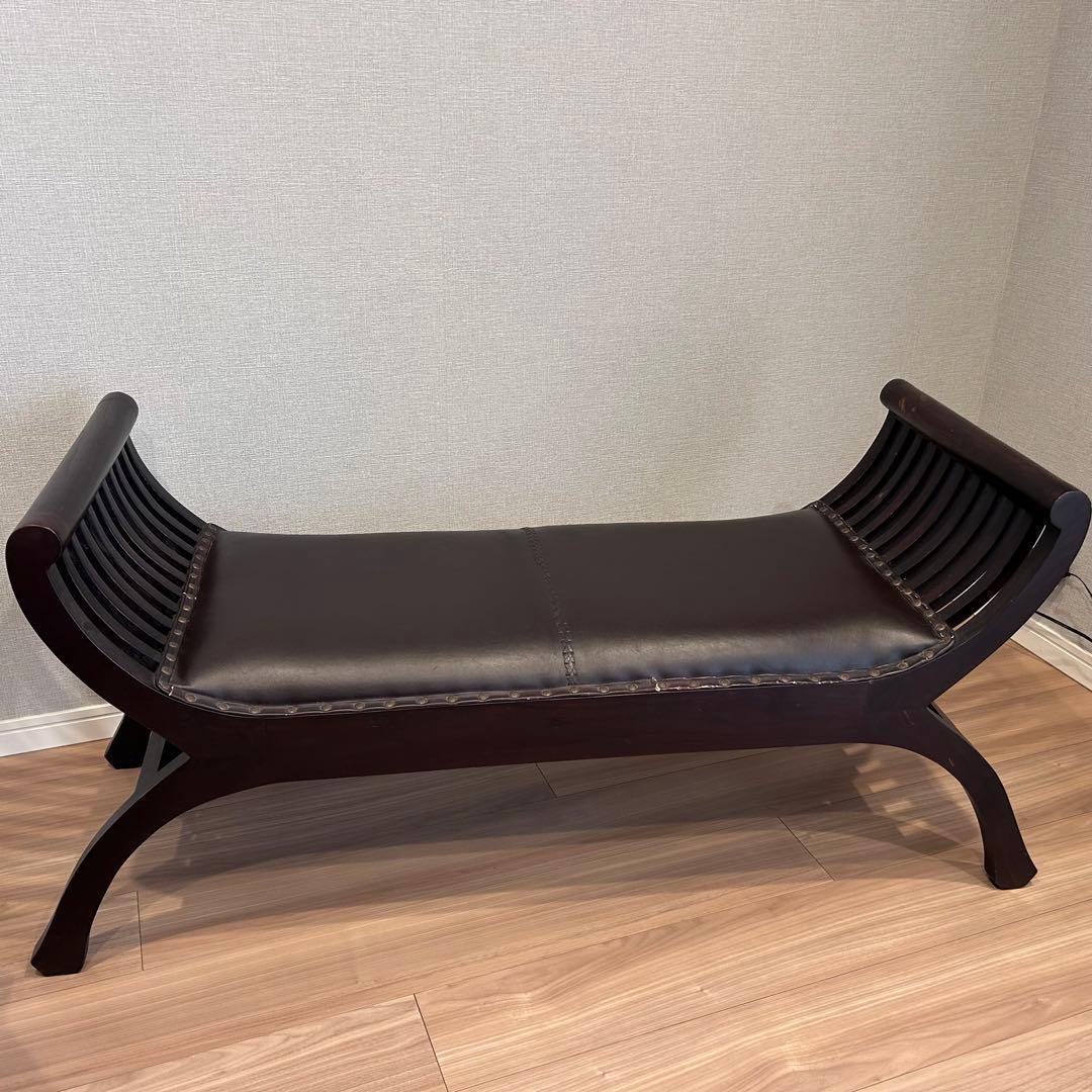 【しゃもじファミリー】アジアン家具　カルティニベンチ　チェア