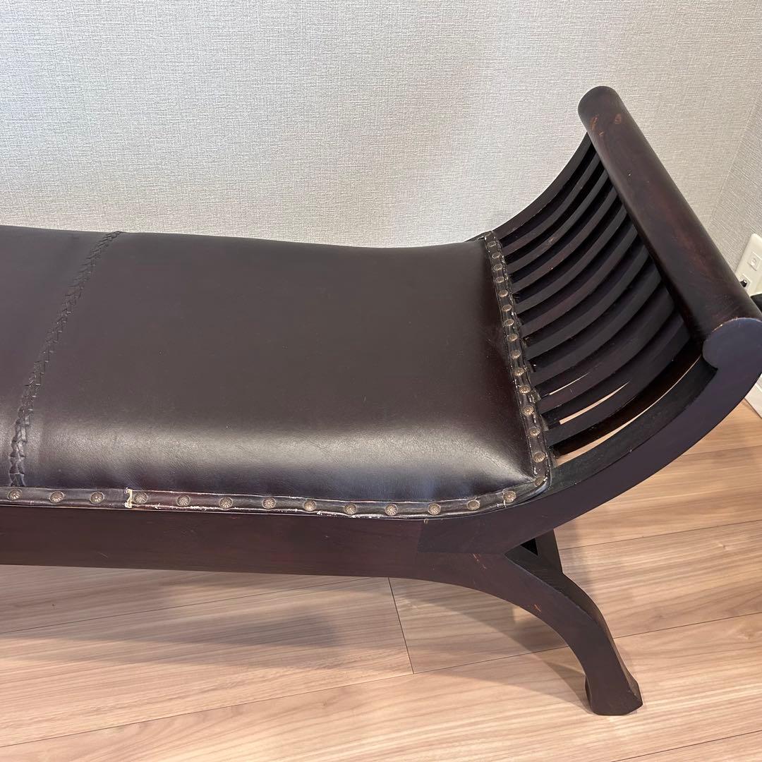 【しゃもじファミリー】アジアン家具　カルティニベンチ　チェア