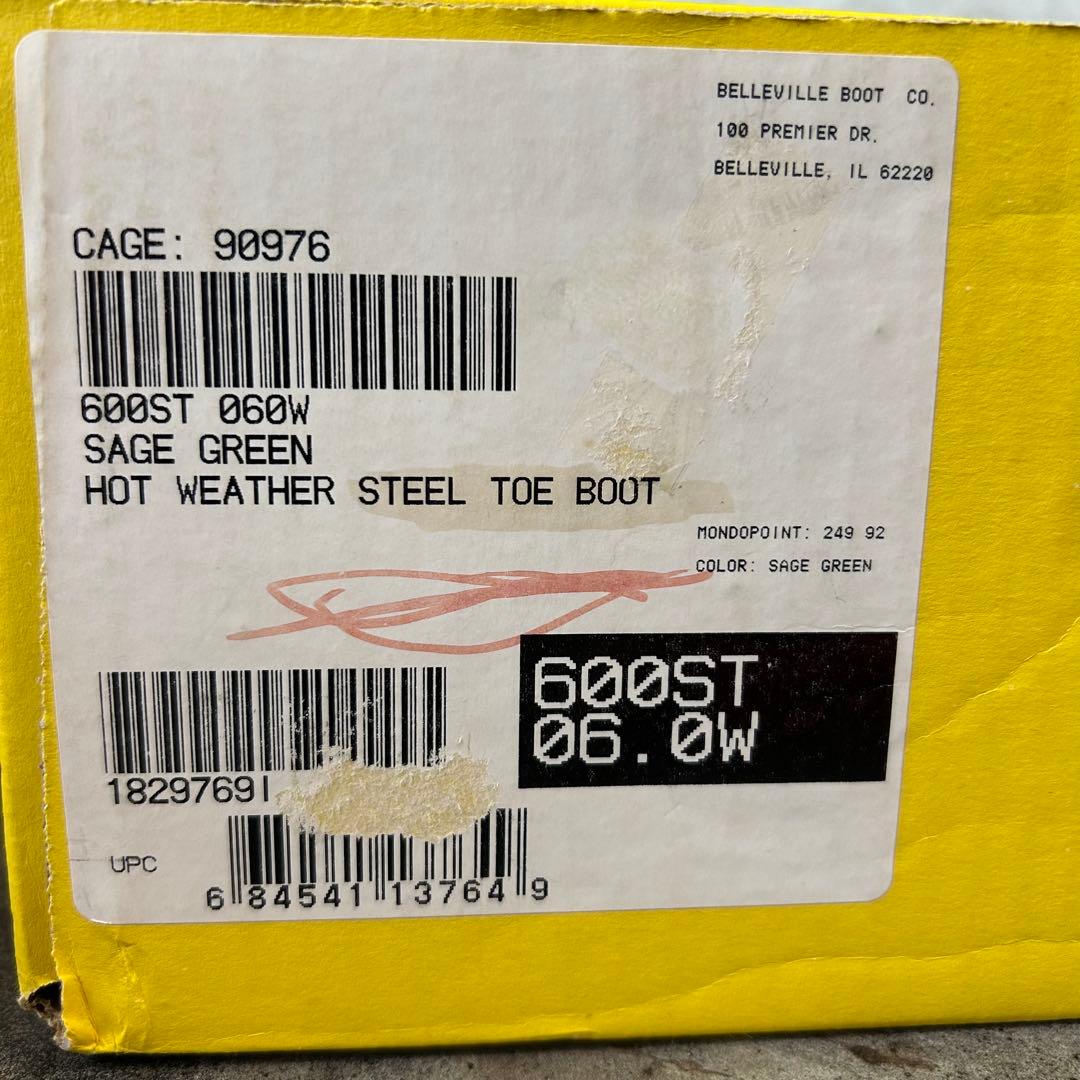 BELLEVILLE アメリカ軍 コンバットブーツ 600ST ミリタリーブーツ