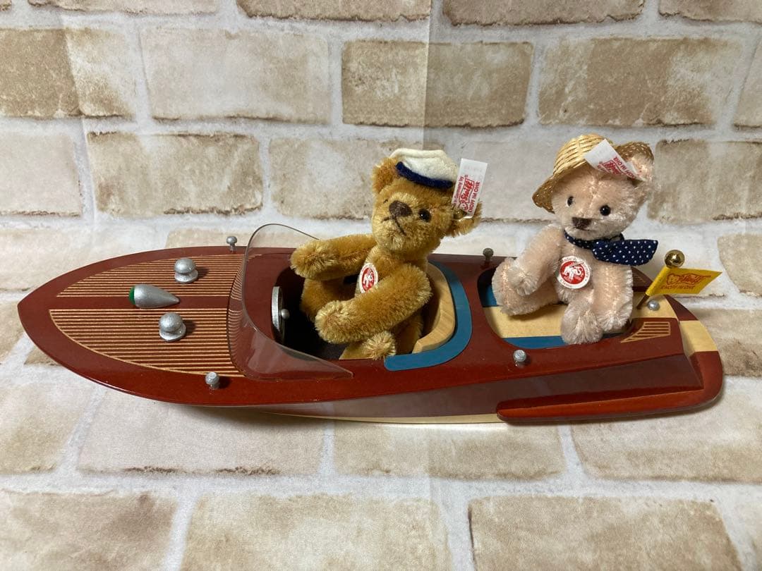 シュタイフ テディベア ウィズ モーターボート 白タグ限定品 Steiff