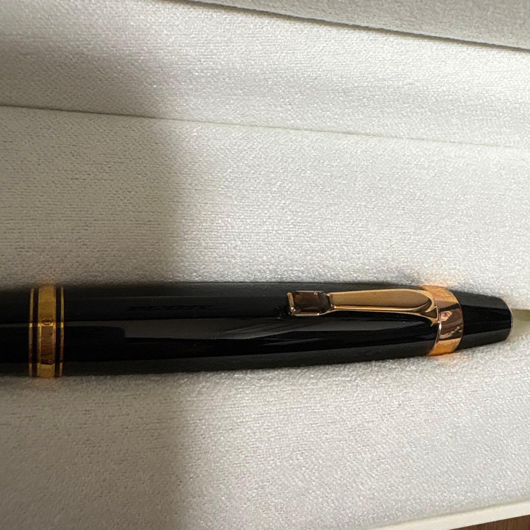 美品　モンブラン MONTBLANC ボールペン ボエム マロン　廃盤　黒×金