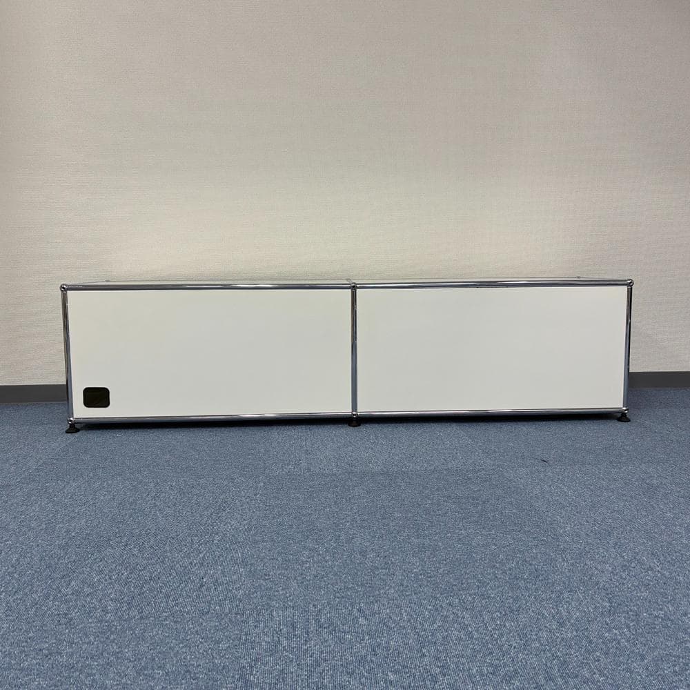 中古 USMハラー｜キャビネット テレビボード 2列1段 ピュアホワイト