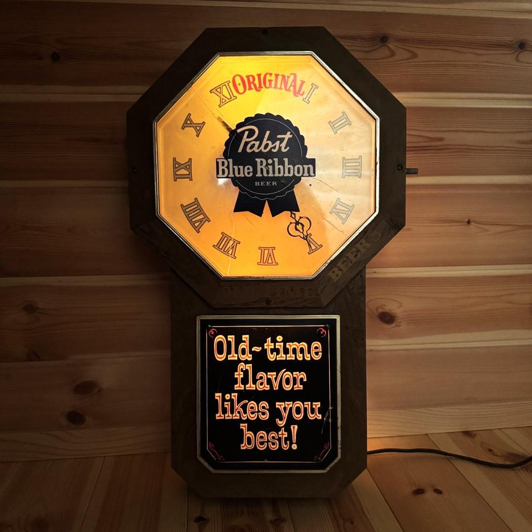 Pabst Blue Ribbon 壁掛け時計 掛時計 ビンテージ パブスト