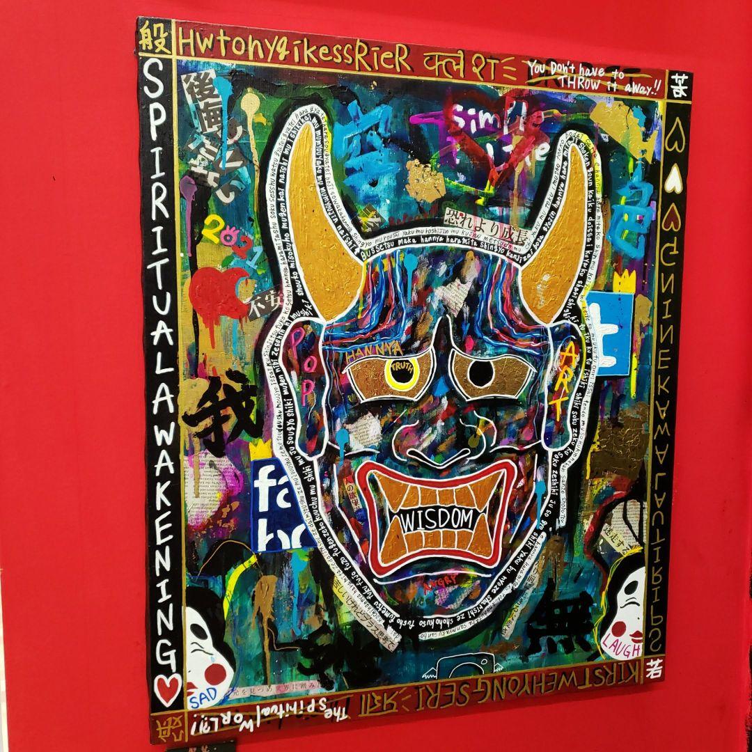 【一点物/F20号】智慧-WISDOM【現代アート/絵画/原画】