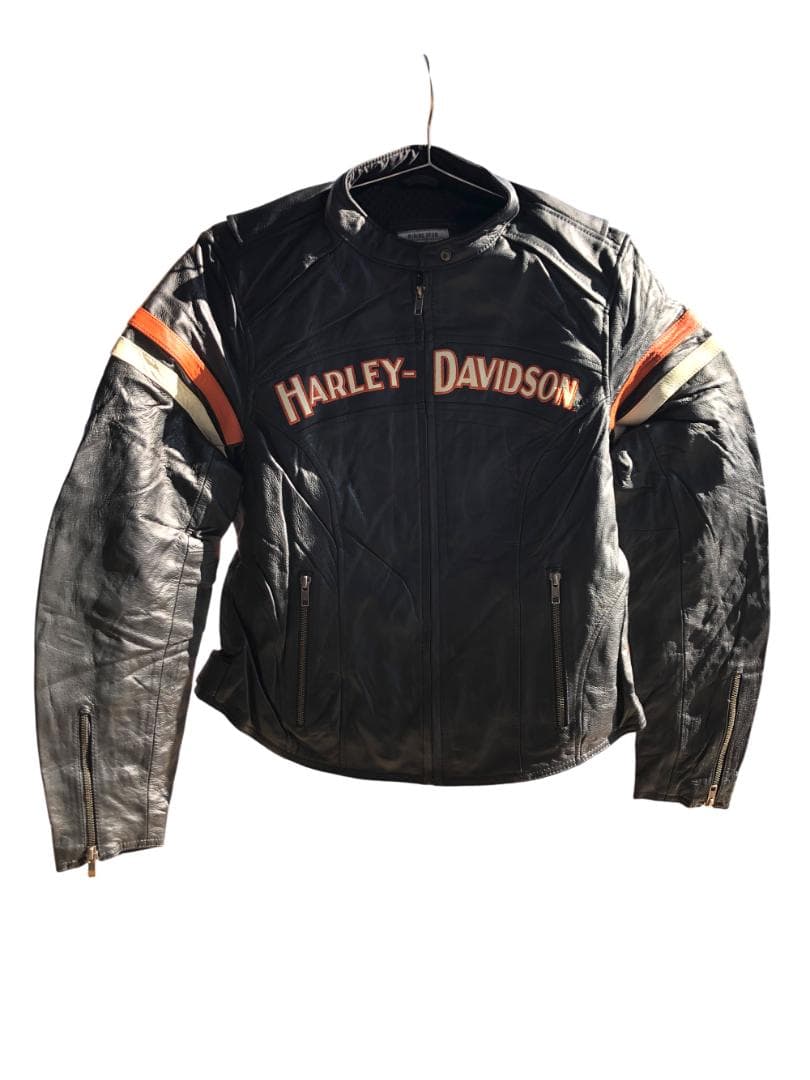 [在庫処分] 新品 Harley-Davidson ブラック レザージャケットM