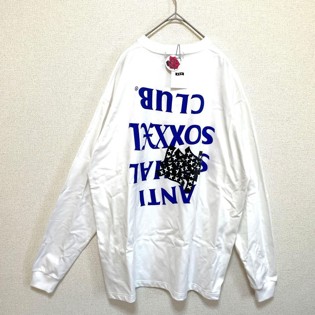 未使用品 限定コラボ ASSC ゴッドセレクションXXX ロンＴ XL 白