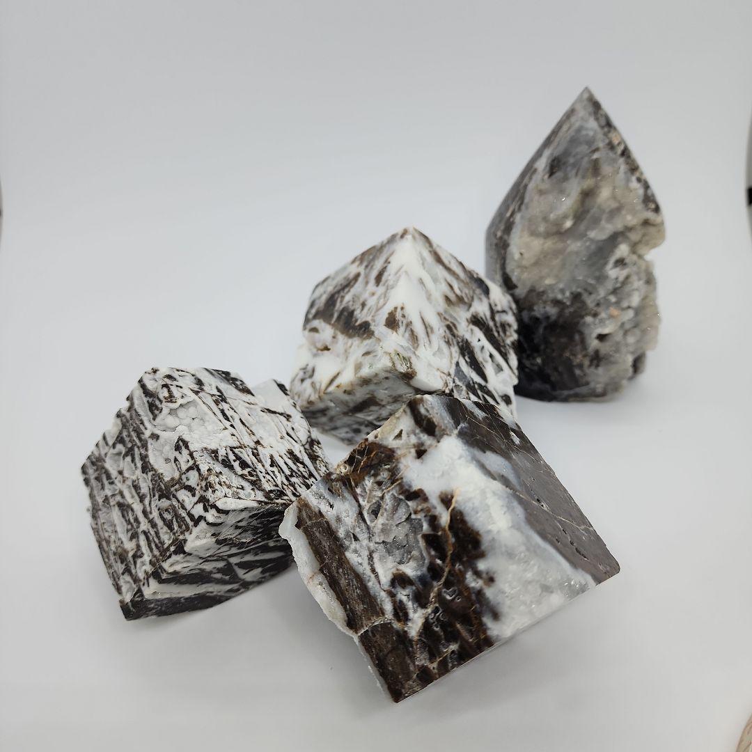 天然石 スファレライト キューブ タワー 4点セット！