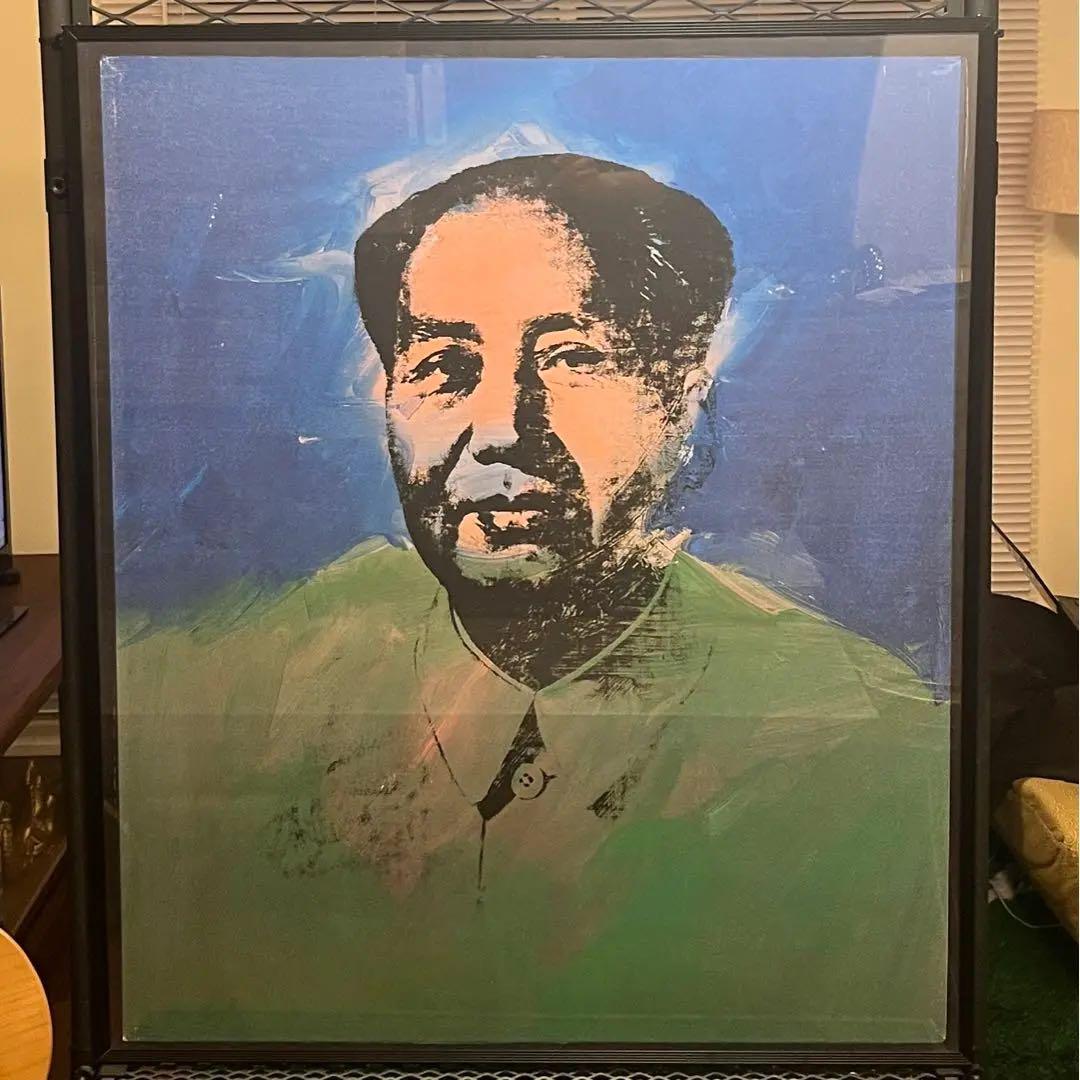 毛沢東 ANDY WARHOL ポスター 額装済 美品 アンディウォホール
