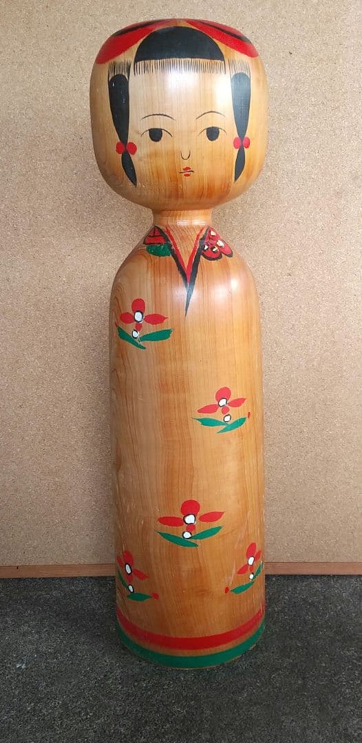 伝統こけし　秋田県湯沢　全長70cm