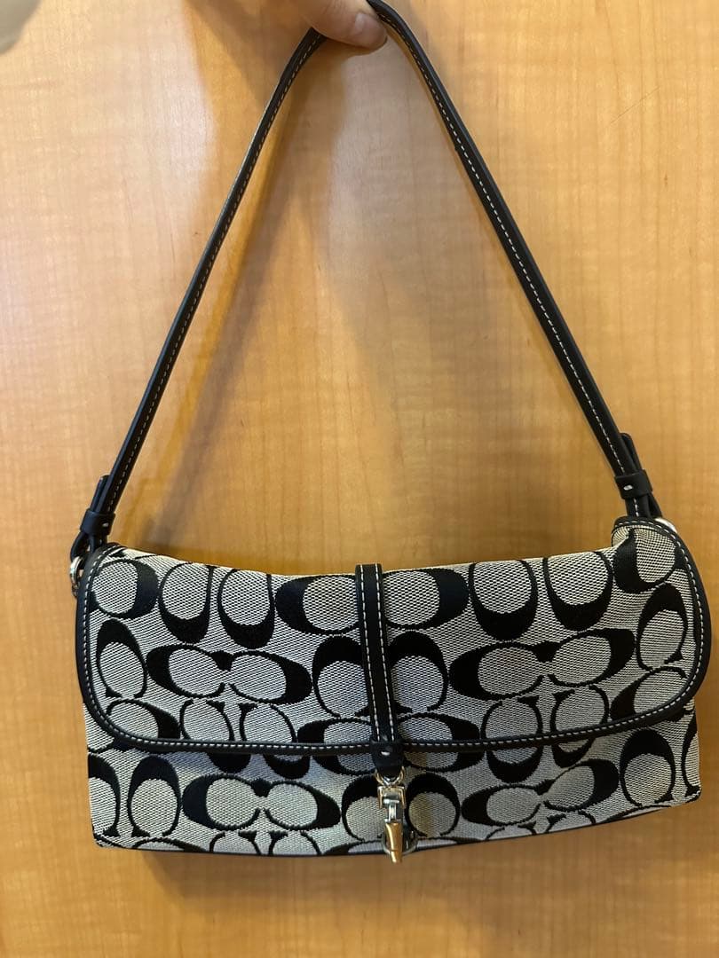 COACH ショルダーバッグ NEM25-68348 ブラック/ホワイト