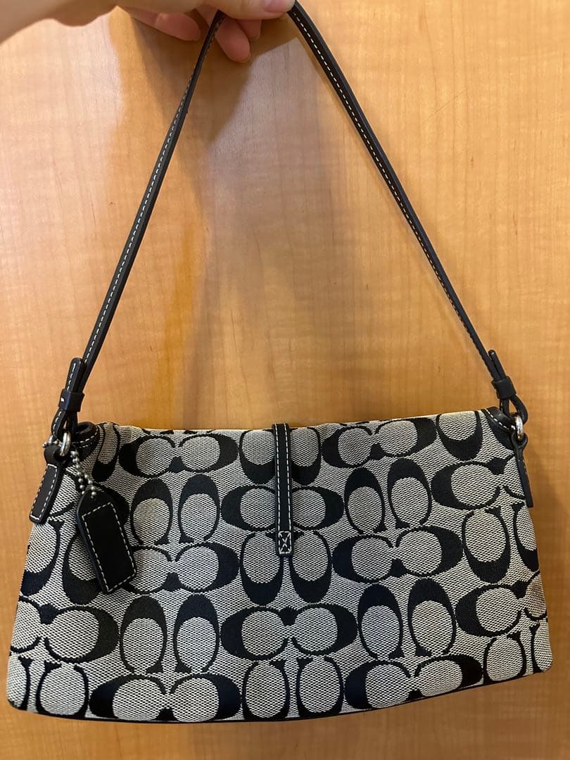 COACH ショルダーバッグ NEM25-68348 ブラック/ホワイト