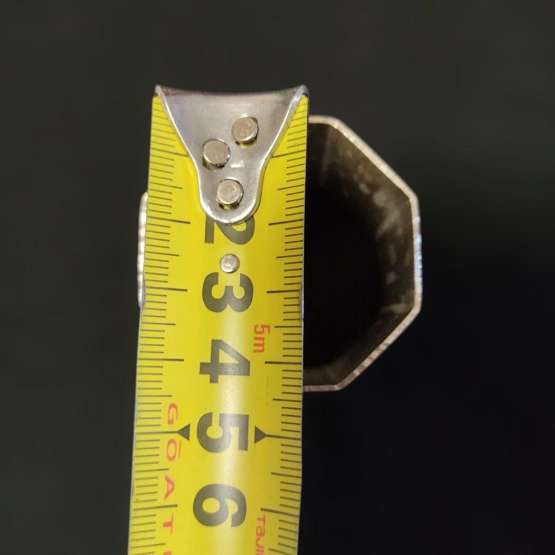 南鐐八角蓋置き。竹影堂。銀製品。 銀杏、いちょう。約70g。茶道具。