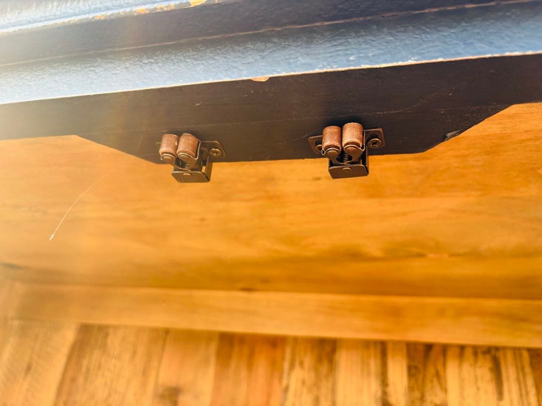 J31★関家具★ジョーカー 下台開き戸ガラス アンティーク キャビネット 両開き