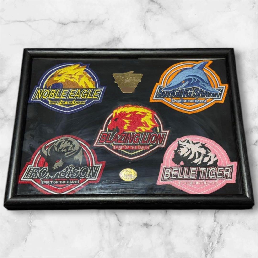 限定250個 百獣戦隊ガオレンジャー エンブレム額縁 ジャケット ワッペン レア