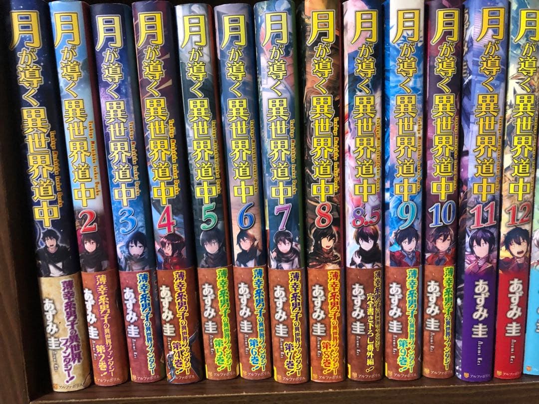 整理中　月が導く異世界道中 全巻　1-20巻　21冊