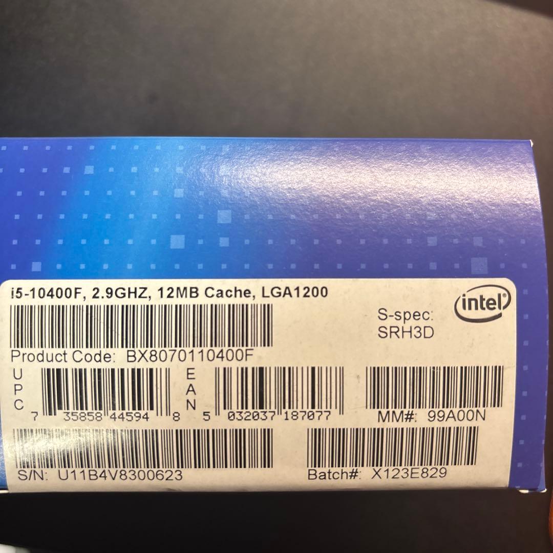 CPU Intel 10th Gen Core i5-10400F CPU