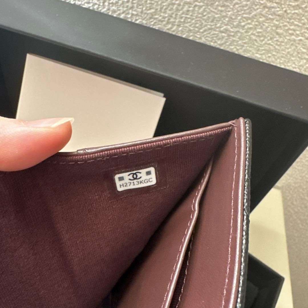 【みー】シャネルCHANEL財布ミニウォレット三つ折り財布マトラッセコン