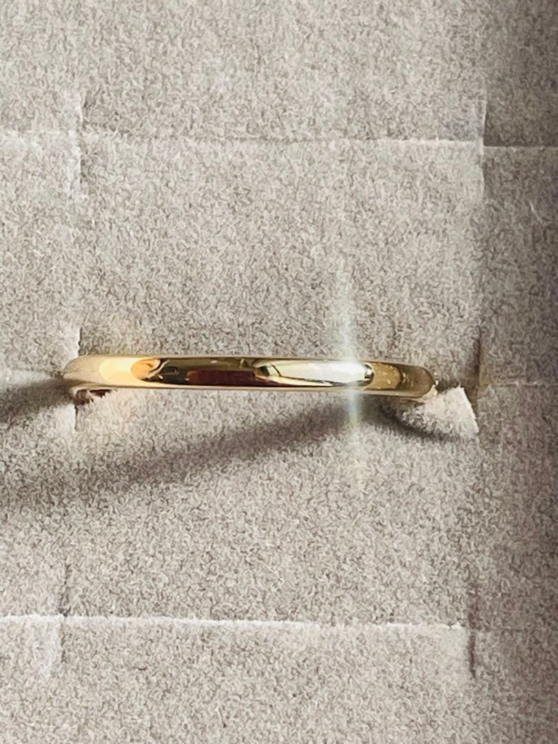 ほぼ未使用✨現行品✨　K18YG ダイヤモンド　リボンリング　9号【保証書あり】