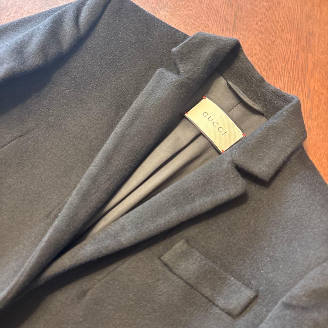 初売りセール‼️GUCCI チェスターコート 38 黒