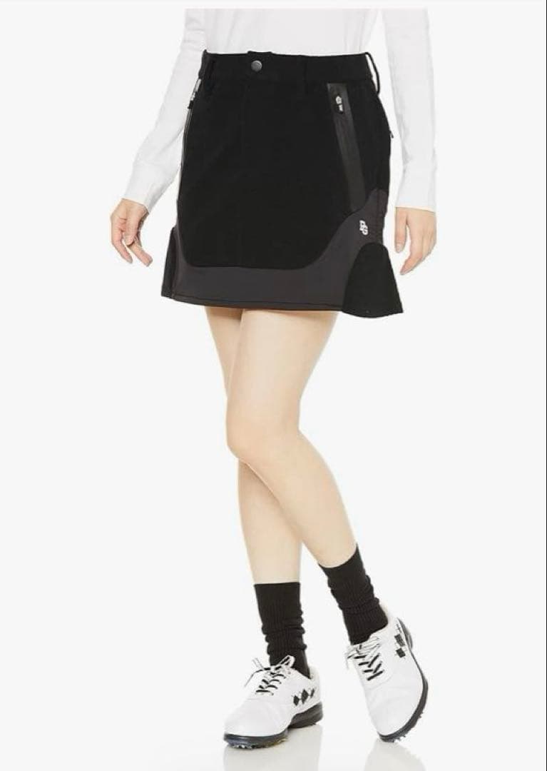 パーリーゲイツ　フーディ　スカート　セットアップ　黒　撥水防風　サイズ2